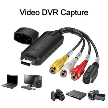 Карта Видеозахвата USB 2.0 Easy Cap NTSC PAL Конвертер Адаптер Для ПК TV DVD DVR VHS Адаптер для захвата аудио Для Win 7 2000 XP Vista