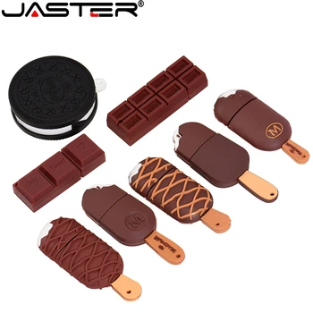 Флэш-накопитель JASTER USB 2.0 8GB 16GB 32GB 64GB 128GB Memory Stick 100% Реальная емкость Флеш-накопителей для мороженого, шоколада
