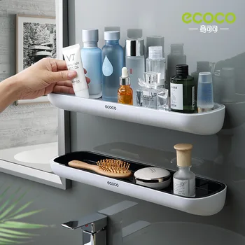 Стеллаж для хранения в ванной ecoco кухонный стеллаж для хранения в туалете без полотенцесушителя аксессуары для ванной комнаты настенный стеллаж-органайзер