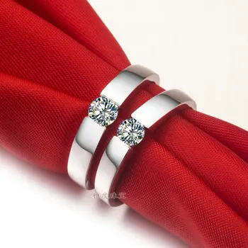 Роскошное классическое кольцо для прополки синтетических драгоценных камней, кольцо из стерлингового серебра, кольцо для прополки пары, бесплатная доставка