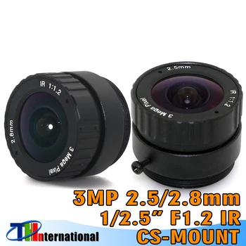 3-мегапиксельный объектив 2,5 мм 2,8 мм CS Подходит как для наборов микросхем CCTV CMOS 1/2,5 