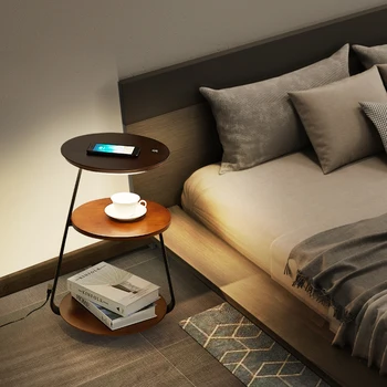 Современный простой креативный торшер в скандинавском стиле для гостиной, журнальный столик, диван, прикроватный светильник для спальни, lampara de pie con mesa
