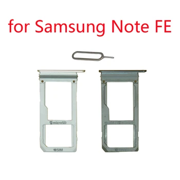 Держатель Лотка для SIM-карт Samsung Note FE N935 Galaxy Note Fan Edition Оригинальный Корпус телефона Новый Слот Для Адаптера Micro SD SIM-карты